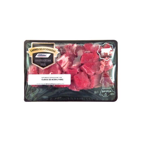 Cubos de Acém Bovino sem Osso Reserva Resfriados Kg