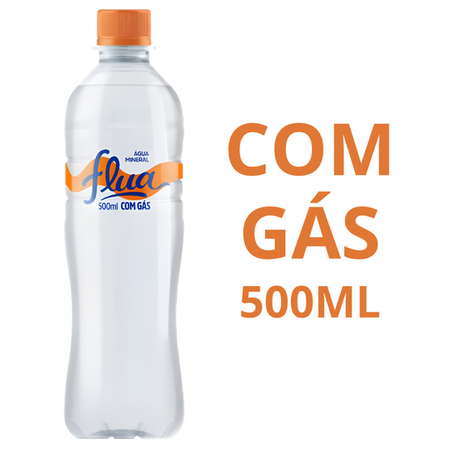 ÁGUA MINERAL C/GÁS FLUA 500ML