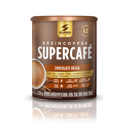 Super Nutrition Suplemento Supercafé Chocolate Belga 220G