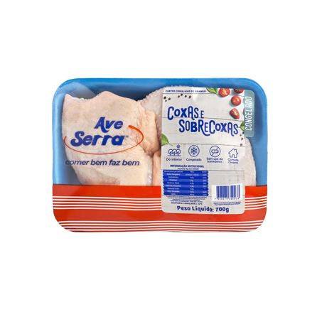 Filé de coxas e sobrecoxas resfriada ave serra