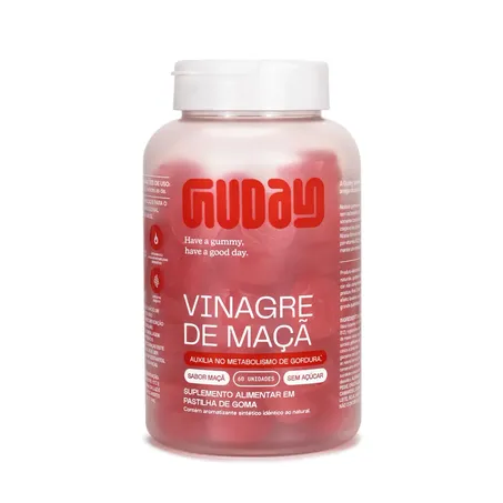 GUMMIES DE VINAGRE DE MAÇÃ 60 GOMAS - GUDAY