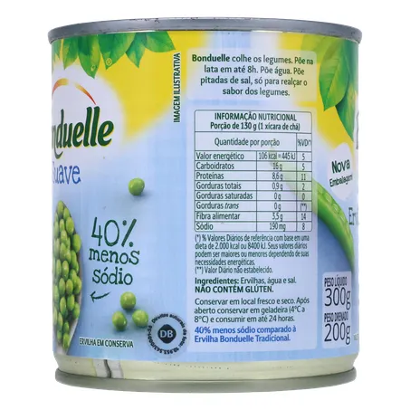 Ervilhas Bonduelle Suave 200g 360-25