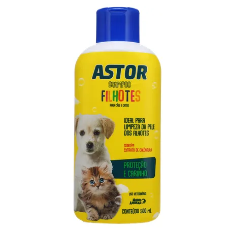 SHAMPOO ASTOR FILHOTES CAES E GATOS 500ML