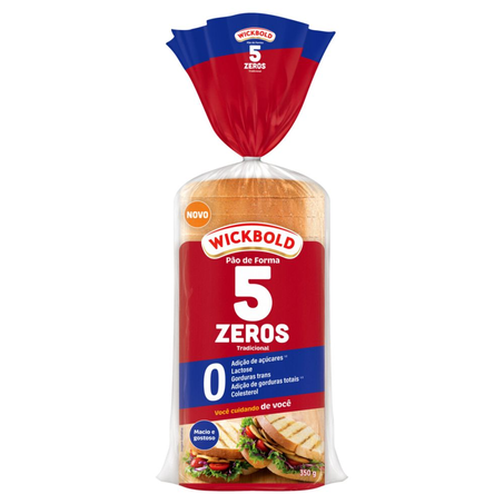 Pão de Forma Wickbold 5 Zeros Tradicional 350G