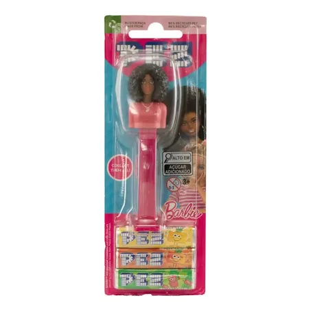 Kit pastilha c/3 + disp. barbie pez