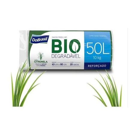 SACO LIXO DOBRASIL 50LT VERDE PERFUMADO C/20