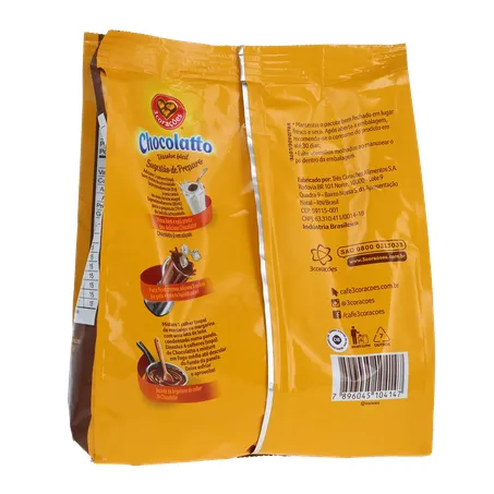 ACHOCOLATADO 3 CORAÇÕES CHOCOLATTO SACHÊ 560G 360-17