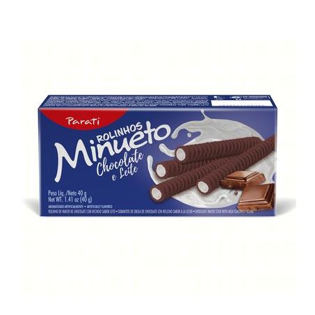 ROLINHO MINUETO WAFER CHOCOLAT LEITE 40G
