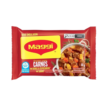 Tempero Maggi Meu Segredo Pó Carne Pacote 50g 
 