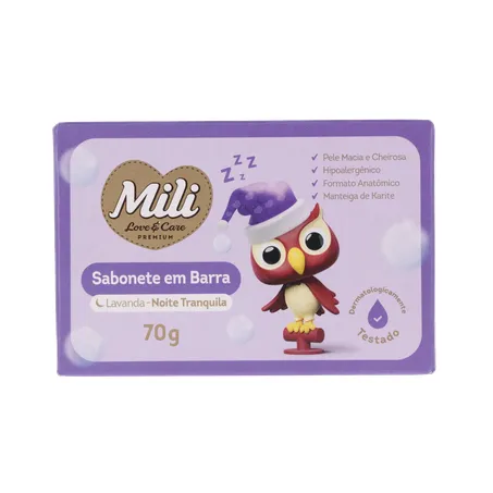 Sabonete mili love&care lavanda suave 70gr 360-18