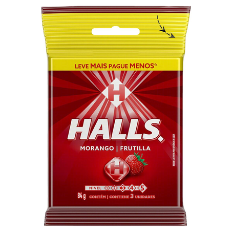Drops Halls 84g - Morango