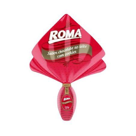 Ovo Páscoa Roma Ao Leite Cookies 230G