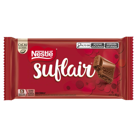Chocolate Nestlé 80g - Suflair - Ao Leite