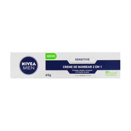 CREME P/BARBEAR NIVEA SENSITIVE 65G