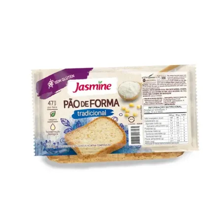PÃO TRADICIONAL SEM GLÚTEN 350G - JASMINE