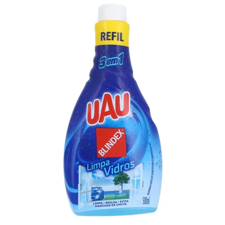 Limpador de Vidros Uau Blindex Frasco 500ml - Refil 360-35