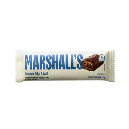 BARRA PROT CHOCO BELGA AVELA 55G - MARSHALLS