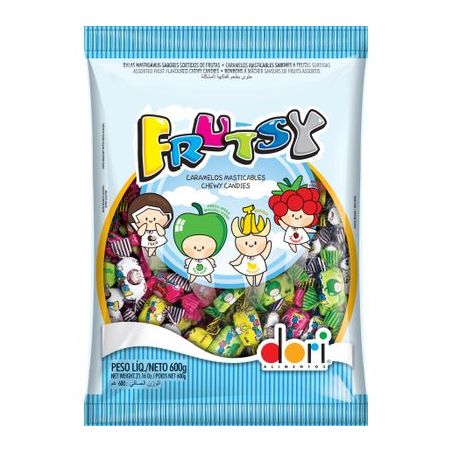 Bala Dori Frutsy Sortida Pacote 600G