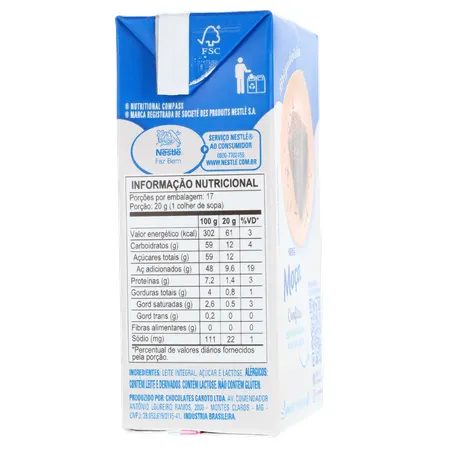 Leite Condensado Nestlé Moça Semidesnatado Caixa 340gr 360-10
