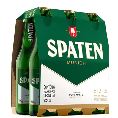 Pack cerveja spaten ln cx 6 und 330ml