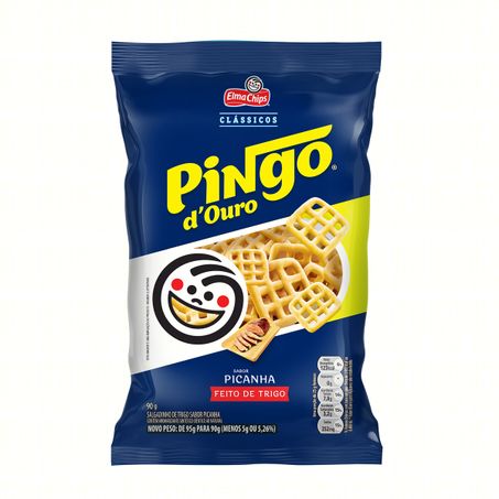 SALGADINHO DE TRIGO PICANHA ELMA CHIPS PINGO D'OURO CLÁSSICOS