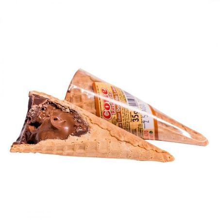Cone produto mais recheado avela 35g.