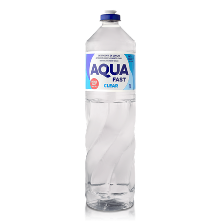 Detergente líquido aquafast clear 1l