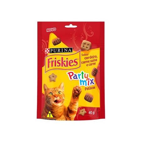 Petisco cordeiro/suíno/carne friskies sachê 40g