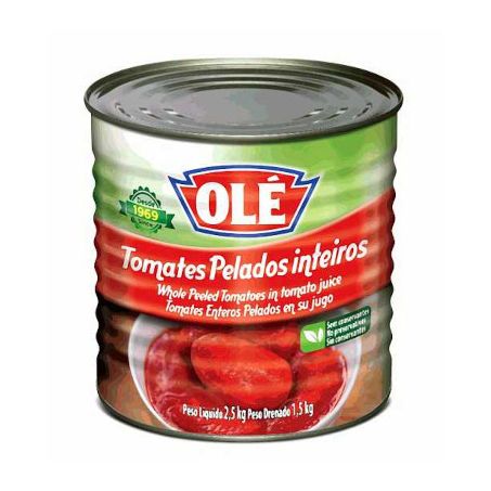 Tomate pelado olé 2.5kg inteiros