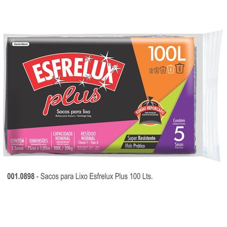 Saco lix smaria 100l 5x1