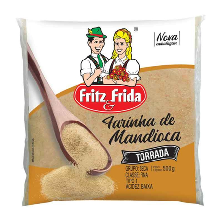 FARINHA DE MANDIOCA FRITZ&FRIDA TORRADA 500G