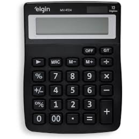 Escolar calculadora elgin mv4124 12dig un