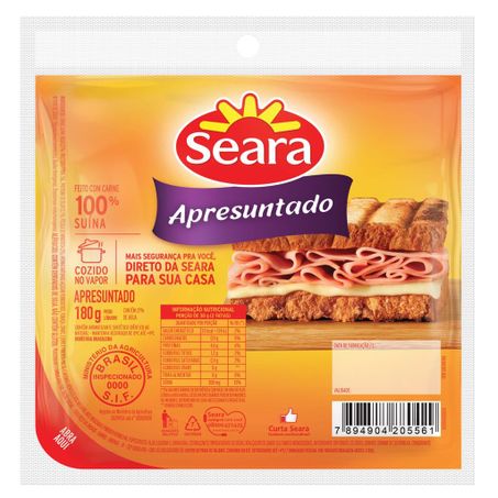 APRESUNTADO FATIADO SEARA 180 G                   