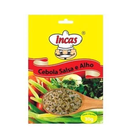 Tempero incas cebola, salsa e alho desidratados 30g