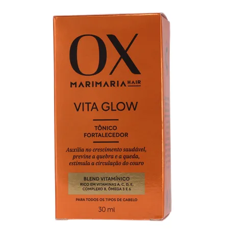 Tônico Capilar Fortalecedor Mari Maria Ox Vita Glow Frasco com 30Ml 360-1
