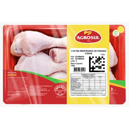 COXA DE FRANGO   700GR AGROSUL
