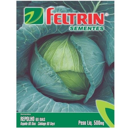 Sementes feltrin 500mg repolho 60 dias