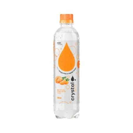 Água Saborizada com Gás Crystal Sabores Tangerina Garrafa 510ml
