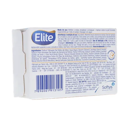 SABONETE EM BARRA ELITE HIDRATANTE CUIDADO SUAVE CAIXA 85G 360-15