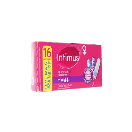 Absorvente Interno Intimus Mini Leve 16 Pague 15 Unidades 360-31