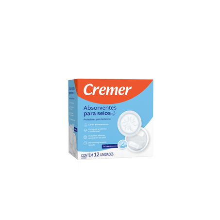 Absorvente Para Seios Cremer Pacote com  12 Unidades