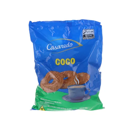 BISCOITO ROSCA CASAREDO COCO PACOTE 500G