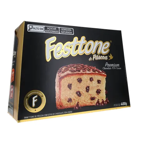 Panettone de Páscoa Festtone Chocolate 70 Cacau 400G 360-15