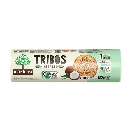 BISCOITO MÃE TERRA 130G 7 GRÃOS INTEGRAIS