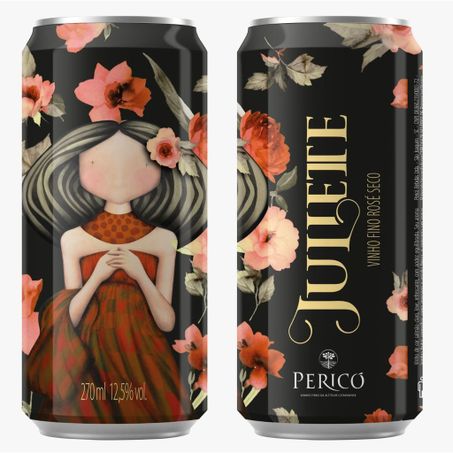 Vinho juliette rose seco lata 269ml