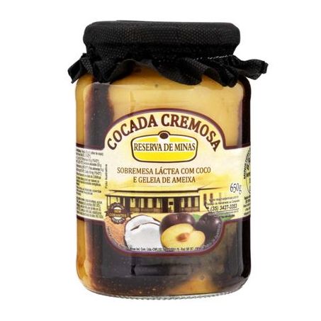 Cocada Cremosa Reserva de Minas com Ameixa Vidro 680G