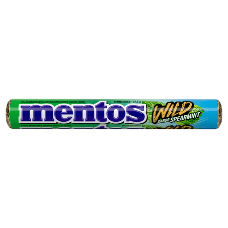 Bala Mentos Wild Sabor Spearmint 37,5g