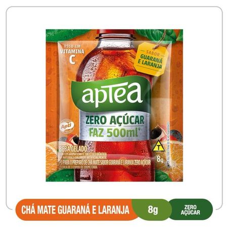 Cha mate aptea guarana e laranja 8gr