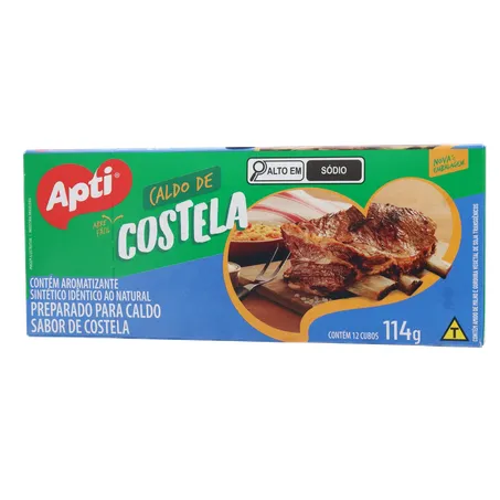 CALDO DE COSTELA EM CUBO APTI CAIXA 114G 360-1