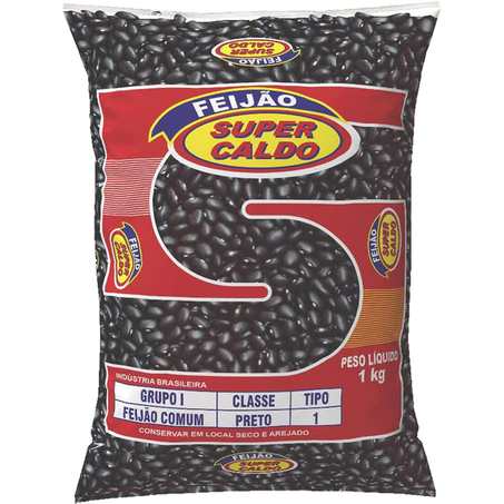 Feijão Super Caldo 1kg - Preto